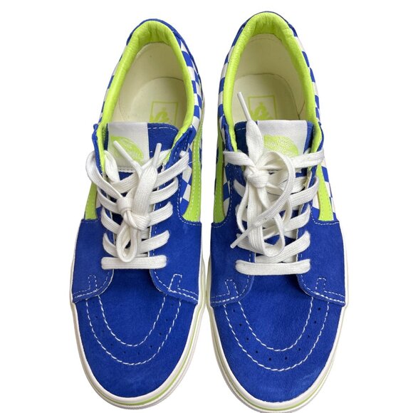 Vans Checkerboard Blue/Green Shoes/ Sneakers Size 9M-10.5W SKU2372 - Picture 1 of 7